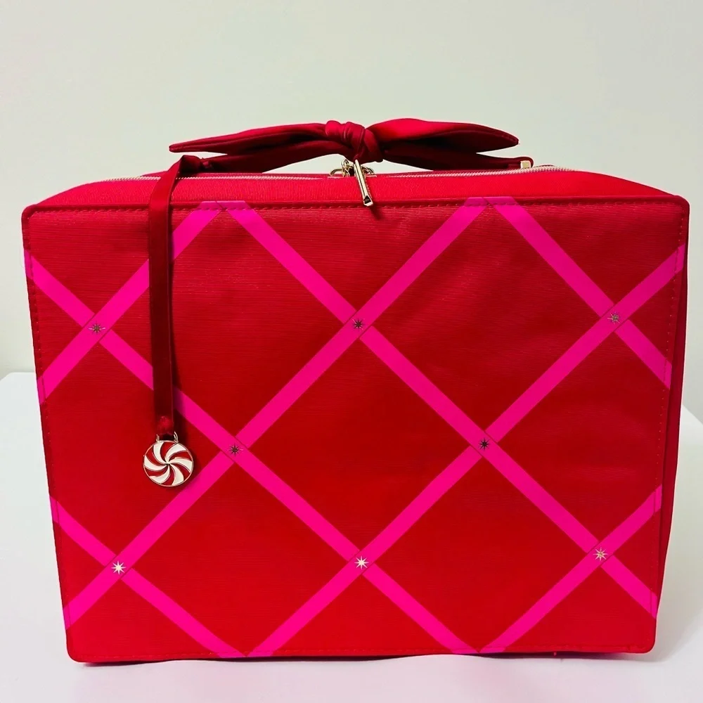 Estee Lauder Red and Pink Cosmetic Case women’s Bag